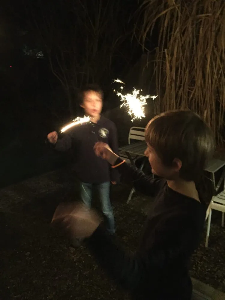 Silvesterfeuerwerk Kinder