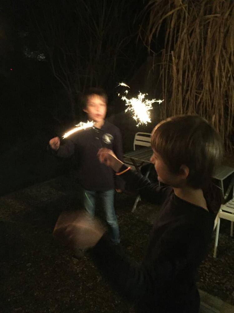 Silvesterfeuerwerk Kinder
