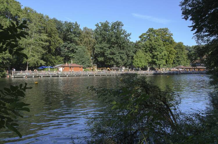 Ins Hainbad zum Schwimmen und Plantschen Hainbadestelle Bamberg