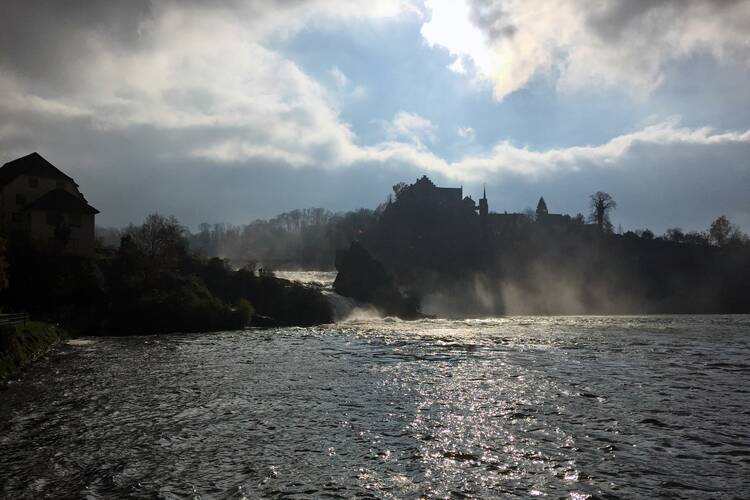 Romantik am Rheinfall in Schaffhausen Rheinfall Schaffhausen