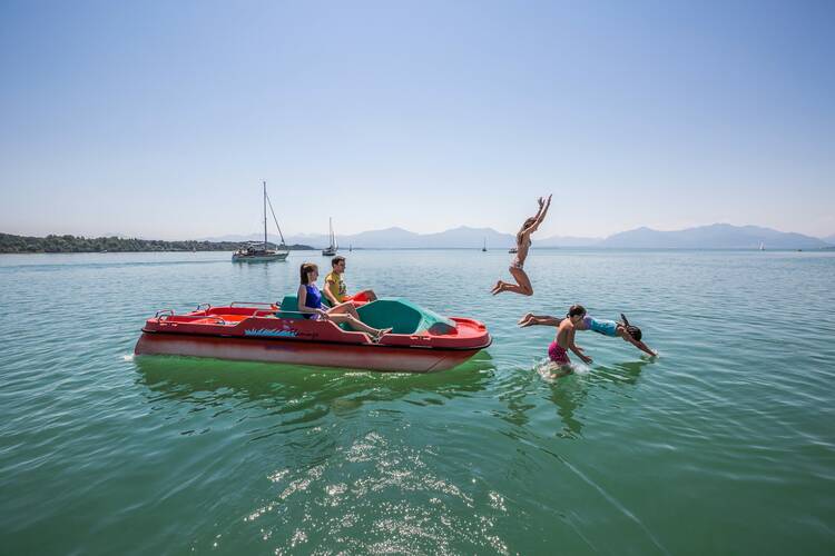 Boot fahren Chiemsee