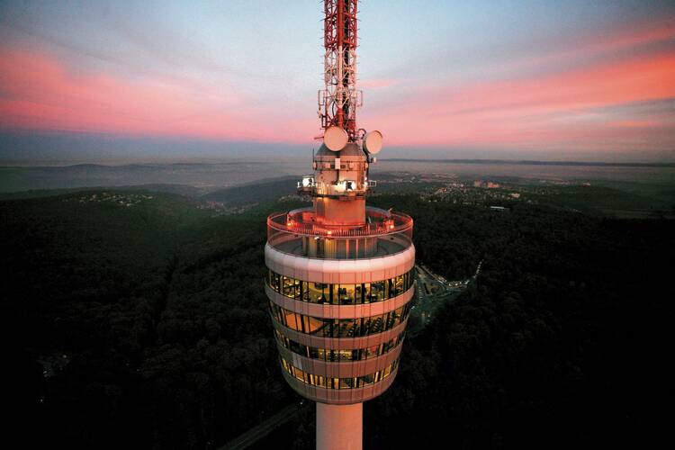 Hoch hinauf auf den Fernsehturm Fernsehturm Stuttgart