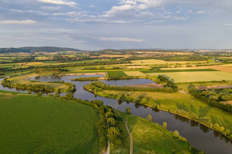 Auf der Weser: mit dem Kanu durch Deutschland paddeln Weser Deutschland