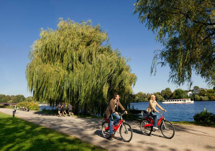Fahrräder leihen und eine Radtour durch Hamburg machen Radtour Hamburg Familie