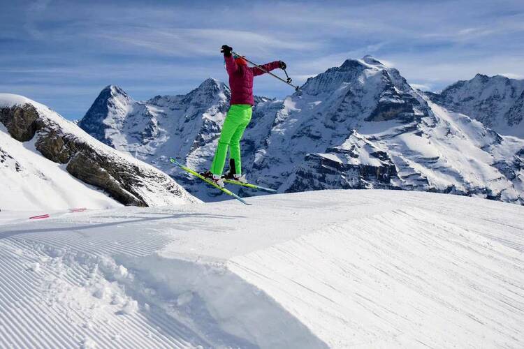 Ski fahren Kinder