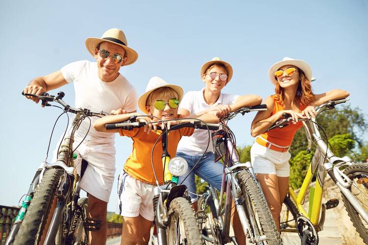 Familie Fahrrad