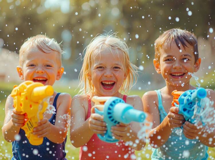Kinder Wasserspiele Sommer