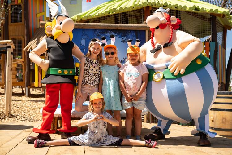 Meet and Greet mit Asterix und Obelix Belantis Freizeitpark