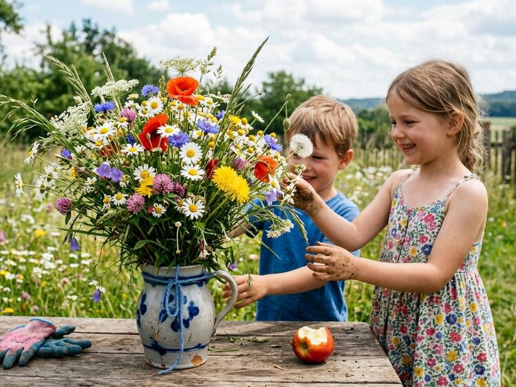 Blumenstrauß Kinder