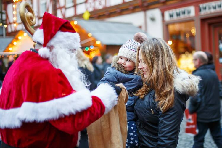 Städte Familien Weihnachtszeit